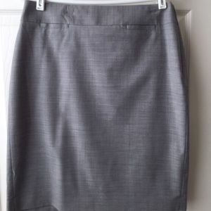 Grey Pencil Skirt, Banana Republic Size 8 Petite